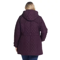 Plus Size Weathercast Hood Quilted Walker Jacket 10 Plus Size Weathercast Hood Quilted Walker Jacket -Vanity Fair shop 5764958 ALT