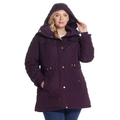 Plus Size Weathercast Hood Quilted Walker Jacket 12 Plus Size Weathercast Hood Quilted Walker Jacket -Vanity Fair shop 5764958 ALT3