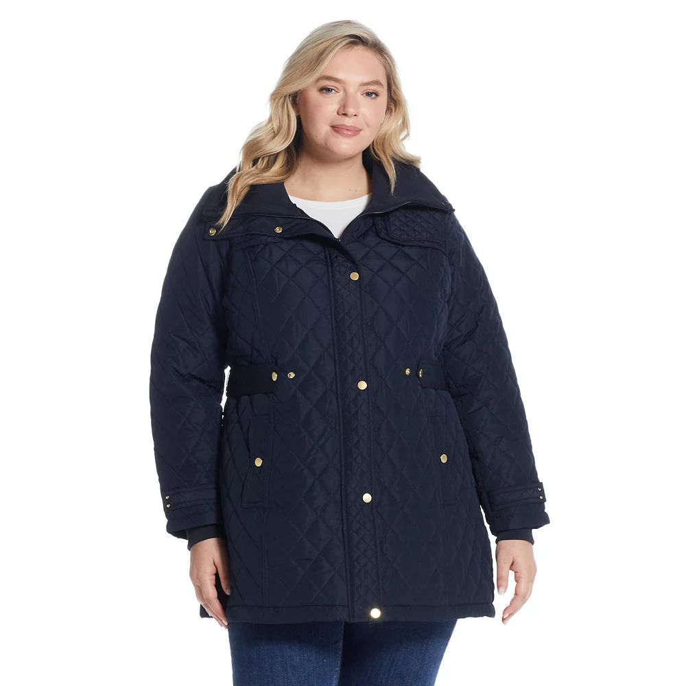 Plus Size Weathercast Hood Quilted Walker Jacket 1 Plus Size Weathercast Hood Quilted Walker Jacket