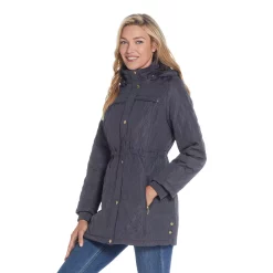 Women's Weathercast Hood Faux-Fur Lined Walker Jacket -Vanity Fair shop 5764966 ALT2