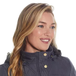 Women's Weathercast Hood Faux-Fur Lined Walker Jacket -Vanity Fair shop 5764966 ALT5