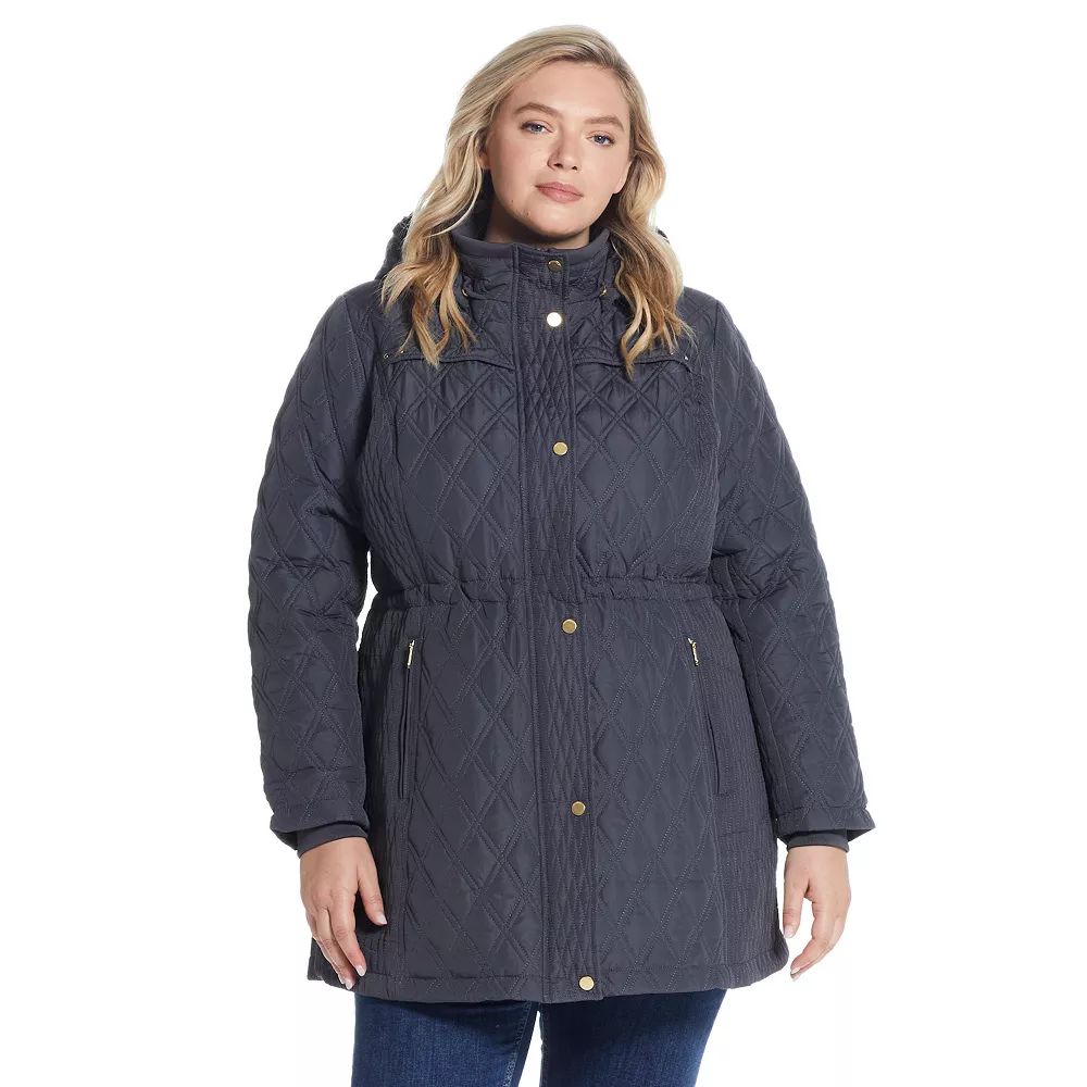 Plus Size Weathercast Hood Faux-Fur Lined Walker Jacket 4 Plus Size Weathercast Hood Faux-Fur Lined Walker Jacket - Image 4