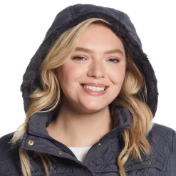 Plus Size Weathercast Hood Faux-Fur Lined Walker Jacket 14 Plus Size Weathercast Hood Faux-Fur Lined Walker Jacket -Vanity Fair shop 5764968 ALT6