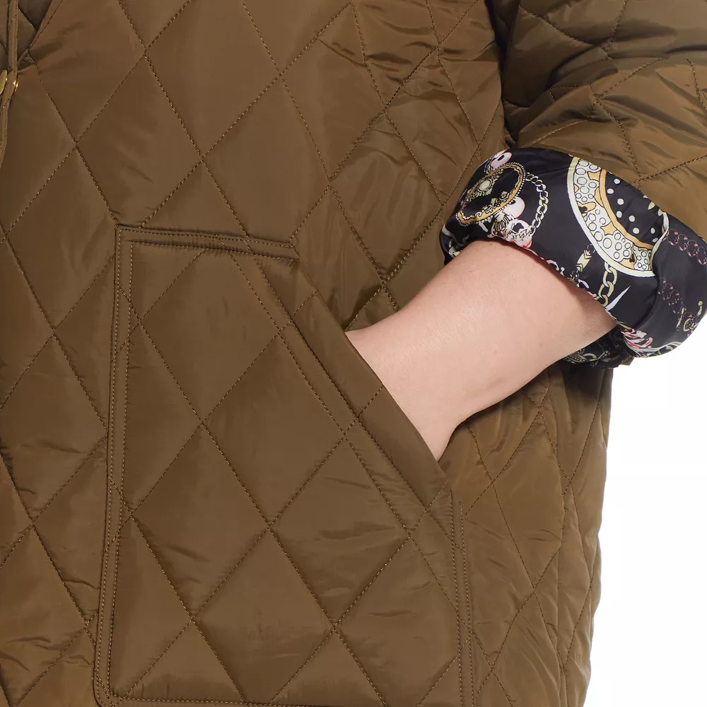 Plus Size Weathercast Quilted Shacket - Image 7