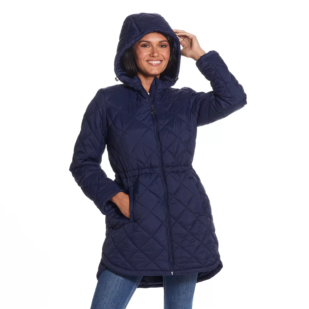 Women's Weathercast Hood Quilted Anorak Jacket - Image 6