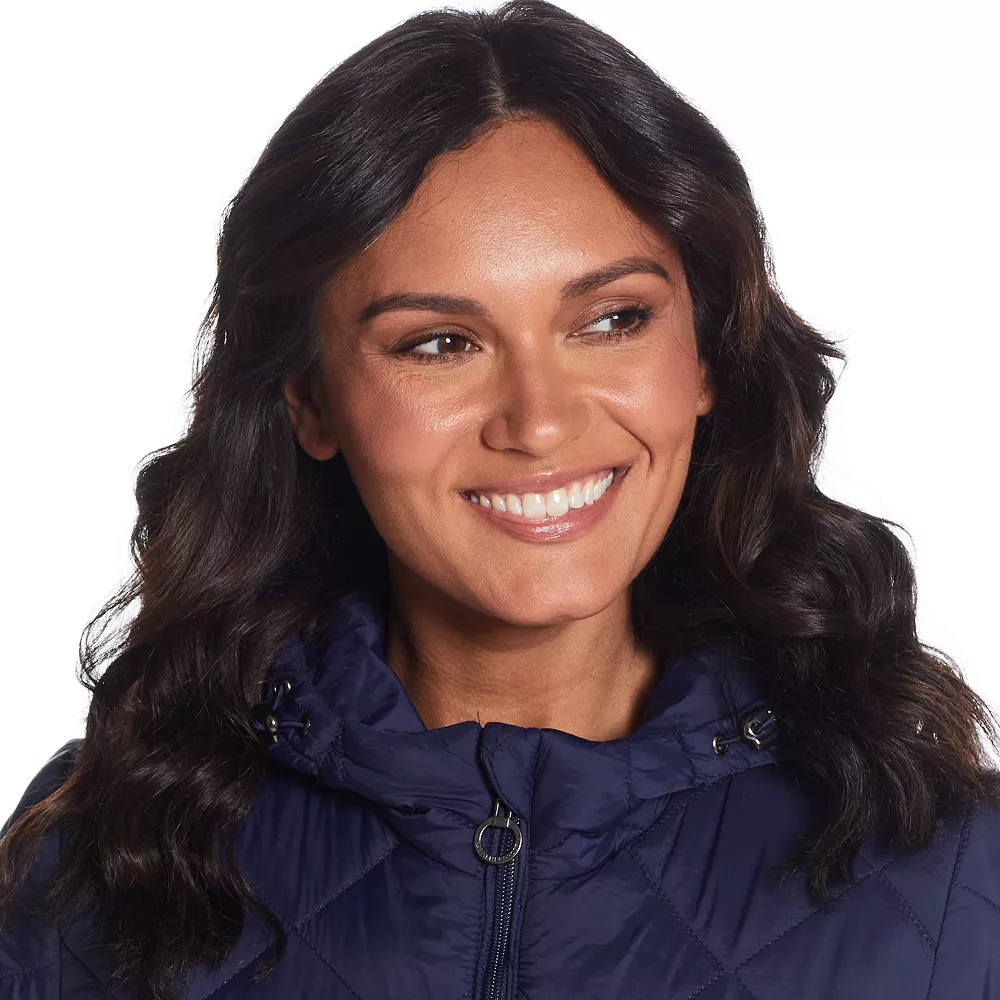 Women's Weathercast Hood Quilted Anorak Jacket - Image 7