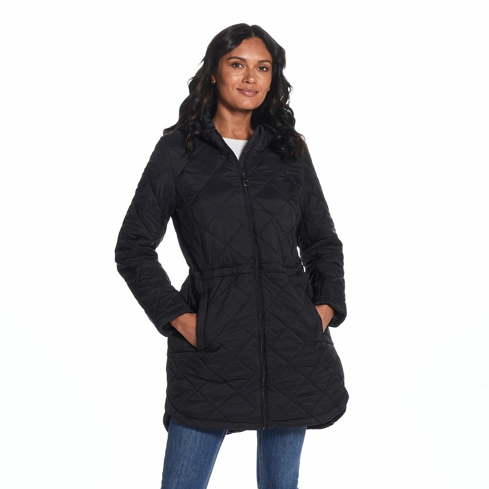 Women's Weathercast Hood Quilted Anorak Jacket - Image 3