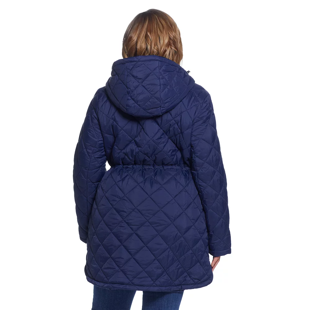 Plus Size Weathercast Hood Quilted Anorak Jacket 4 Plus Size Weathercast Hood Quilted Anorak Jacket - Image 4