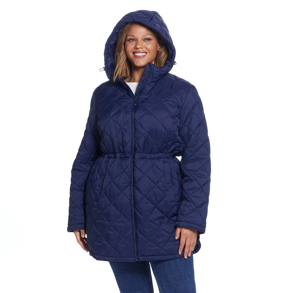Plus Size Weathercast Hood Quilted Anorak Jacket 5 Plus Size Weathercast Hood Quilted Anorak Jacket - Image 5