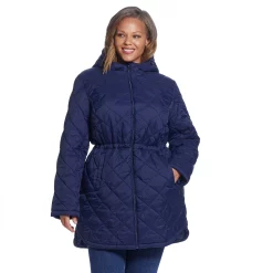Plus Size Weathercast Hood Quilted Anorak Jacket 15 Plus Size Weathercast Hood Quilted Anorak Jacket -Vanity Fair shop 5764974 ALT3