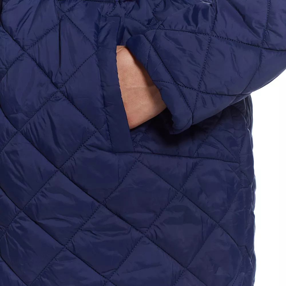 Plus Size Weathercast Hood Quilted Anorak Jacket 8 Plus Size Weathercast Hood Quilted Anorak Jacket - Image 8