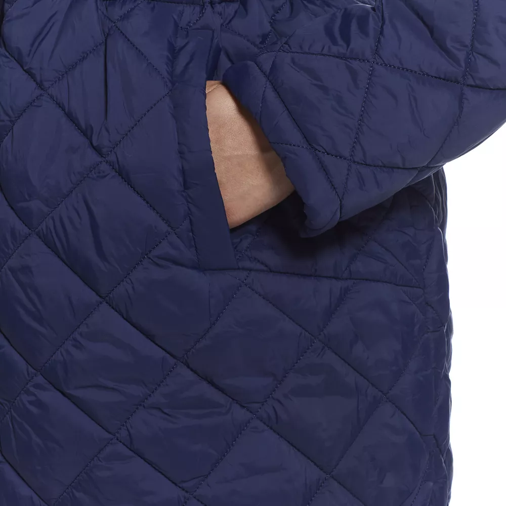Plus Size Weathercast Hood Quilted Anorak Jacket 10 Plus Size Weathercast Hood Quilted Anorak Jacket - Image 10