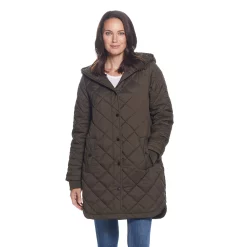 Women's Weathercast Hooded Quilted Duffle Jacket