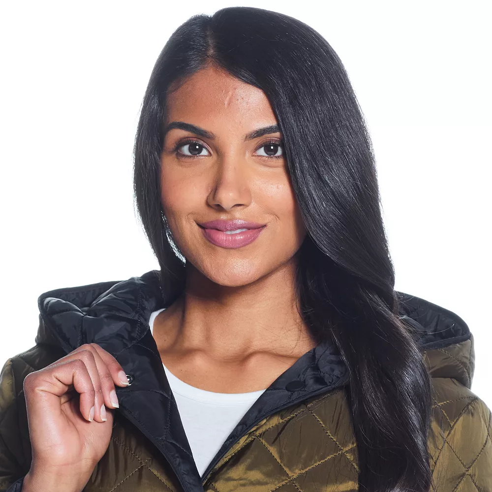 Women's Weathercast Quilted Reversible Duffle Jacket - Image 8