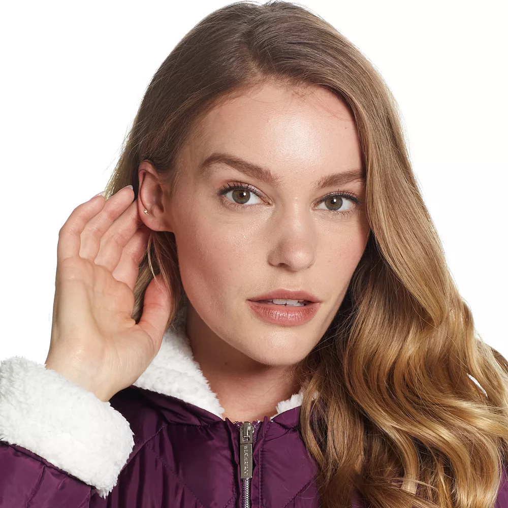 Women's Weathercast Sherpa-Trim Quilted Puffer Jacket - Image 10