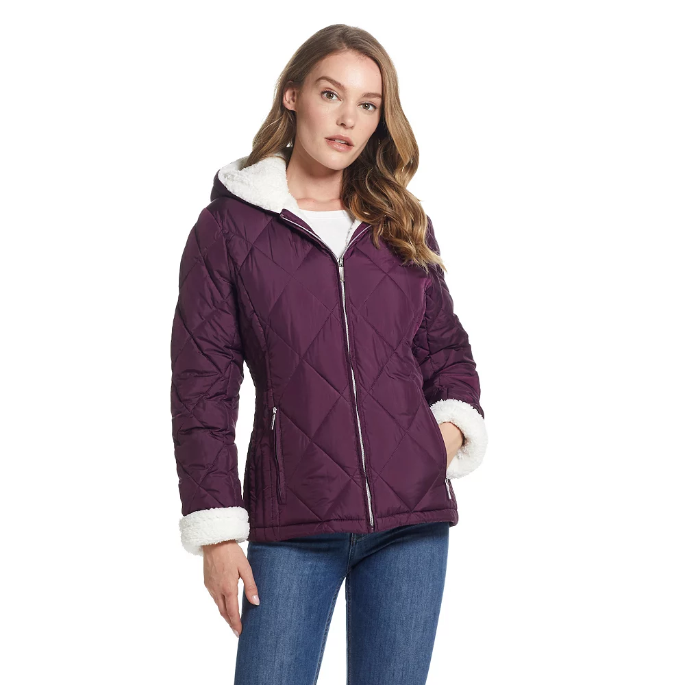 Women's Weathercast Sherpa-Trim Quilted Puffer Jacket - Image 5