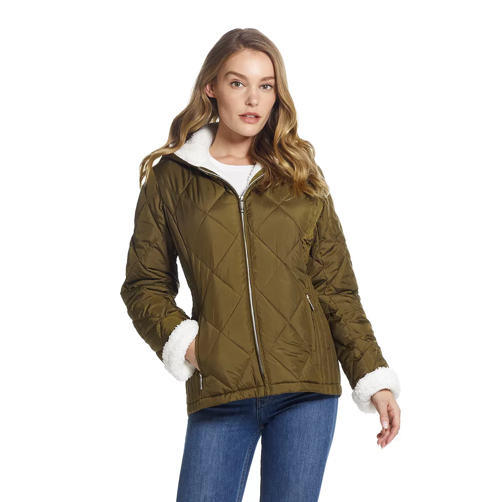 Women's Weathercast Sherpa-Trim Quilted Puffer Jacket - Image 2