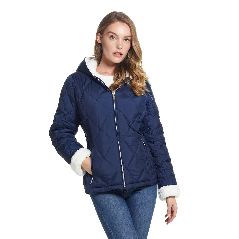 Women's Weathercast Sherpa-Trim Quilted Puffer Jacket - Image 4