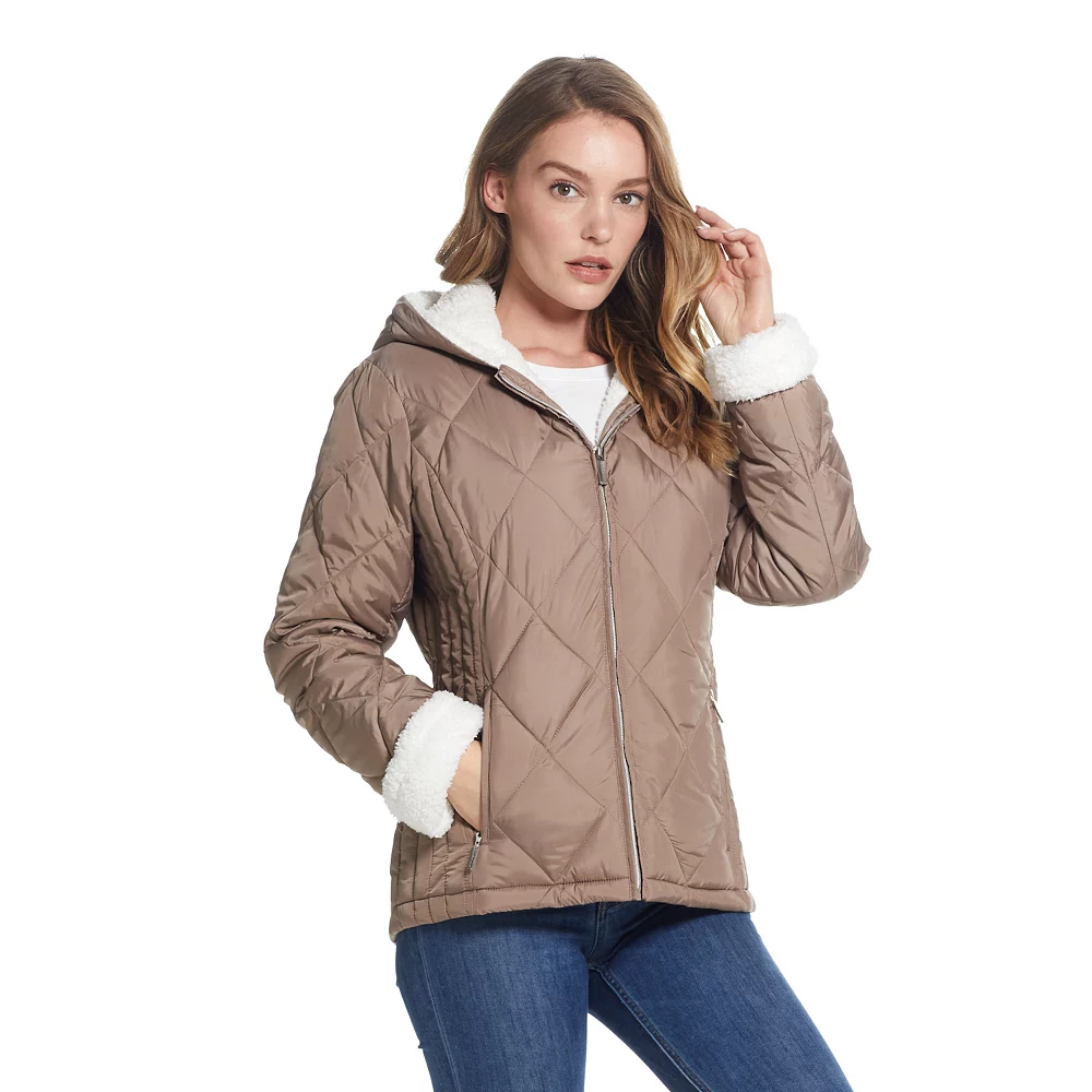 Women's Weathercast Sherpa-Trim Quilted Puffer Jacket - Image 3