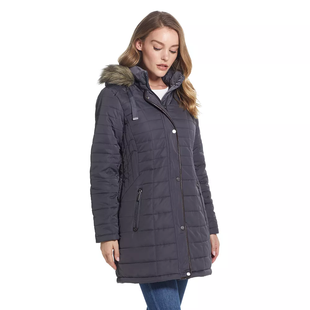 Women's Weathercast Faux-Fur Hood Puffer Coat 4 Women's Weathercast Faux-Fur Hood Puffer Coat - Image 4