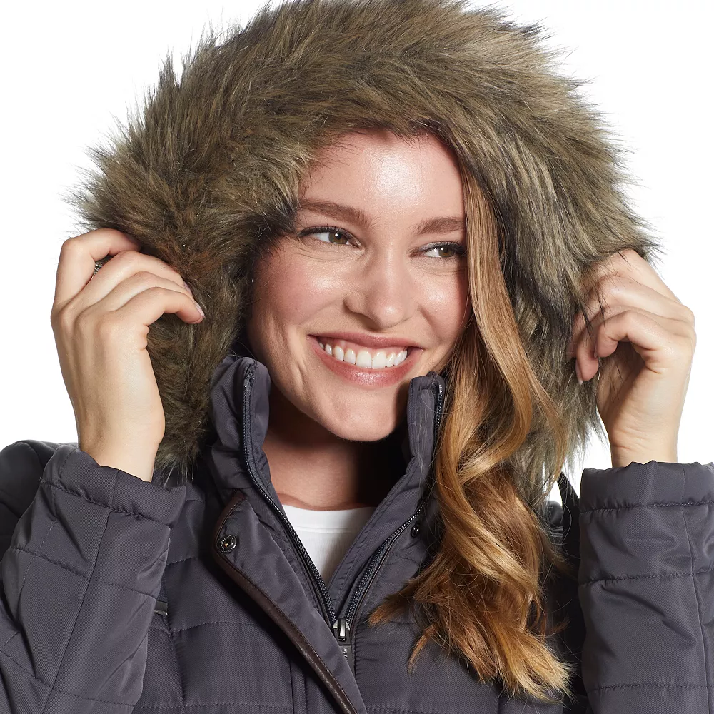 Women's Weathercast Faux-Fur Hood Puffer Coat 8 Women's Weathercast Faux-Fur Hood Puffer Coat - Image 8
