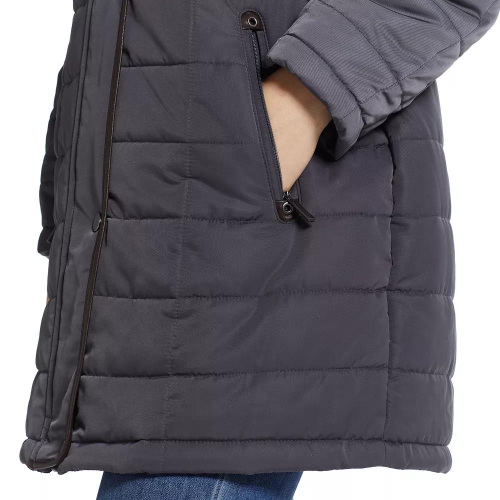 Women's Weathercast Faux-Fur Hood Puffer Coat 9 Women's Weathercast Faux-Fur Hood Puffer Coat - Image 9
