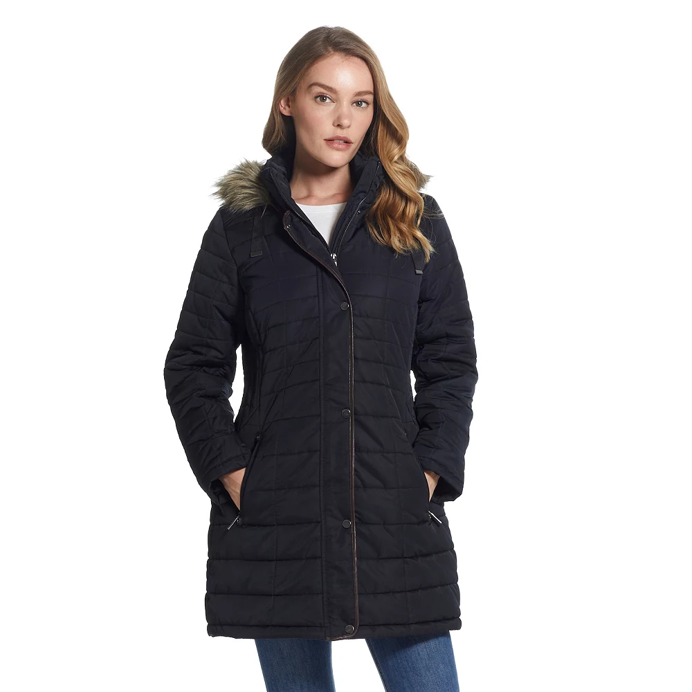 Women's Weathercast Faux-Fur Hood Puffer Coat 1 Women's Weathercast Faux-Fur Hood Puffer Coat