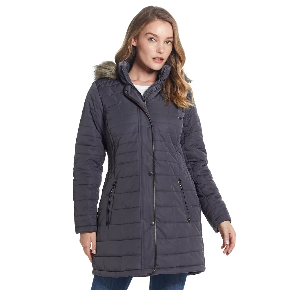 Women's Weathercast Faux-Fur Hood Puffer Coat 2 Women's Weathercast Faux-Fur Hood Puffer Coat - Image 2