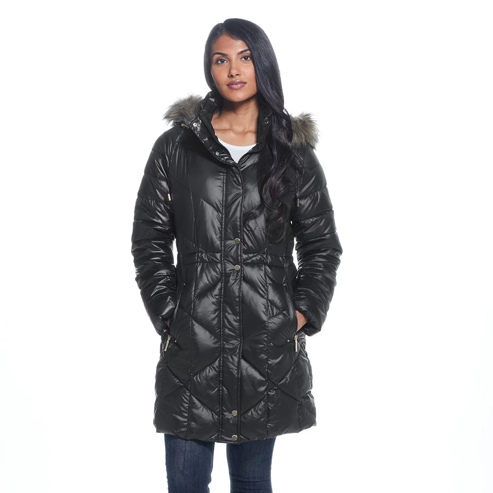 Women's Weathercast Hood Quilted Puffer Coat