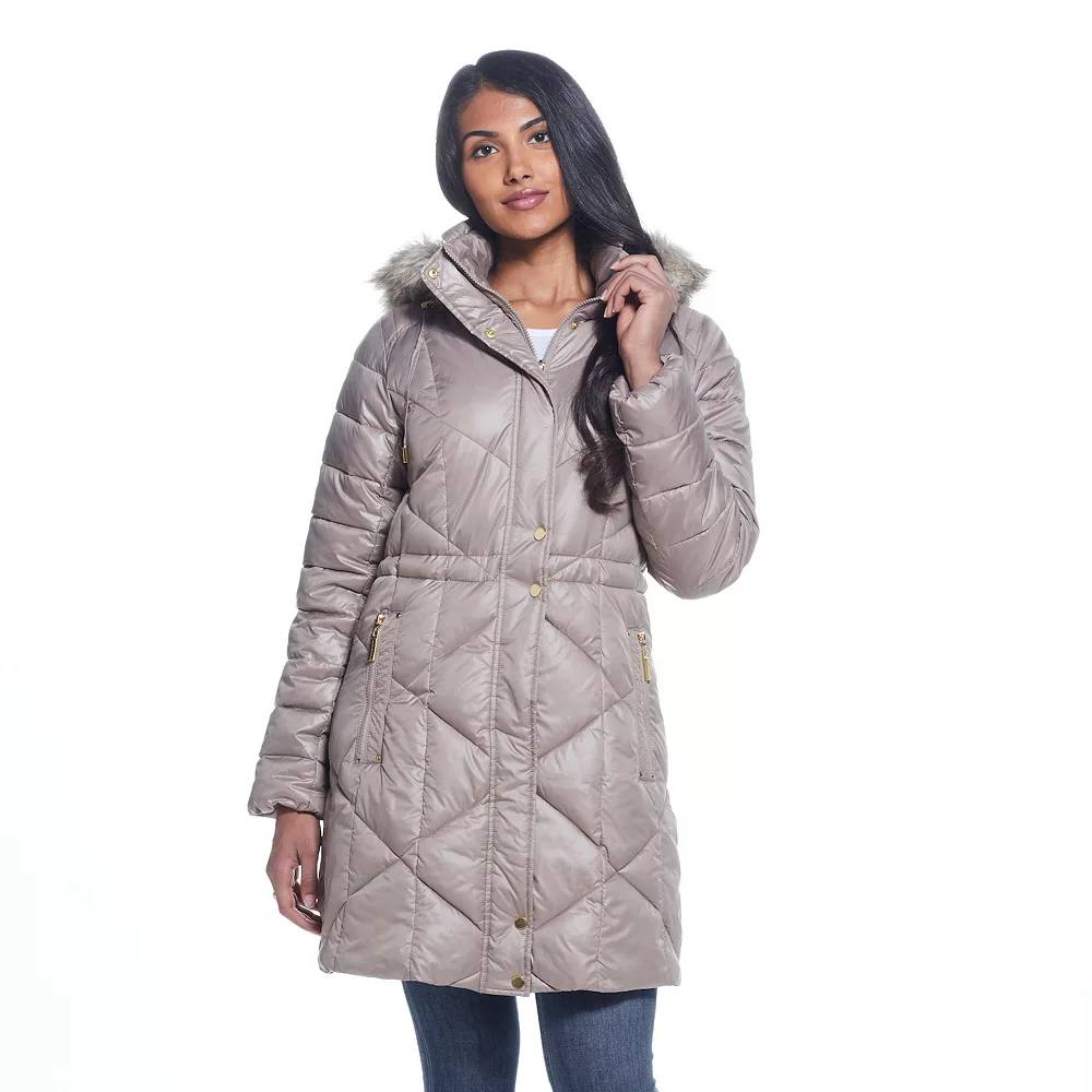 Women's Weathercast Hood Quilted Puffer Coat - Image 2