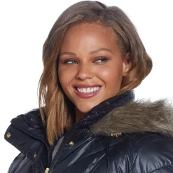 Plus Size Weathercast Faux-Fur Hood Quilted Puffer Coat -Vanity Fair shop 5764997 ALT5