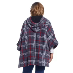 Women's Weathercast Hood Fleece Poncho 11 Women's Weathercast Hood Fleece Poncho -Vanity Fair shop 5765001 ALT