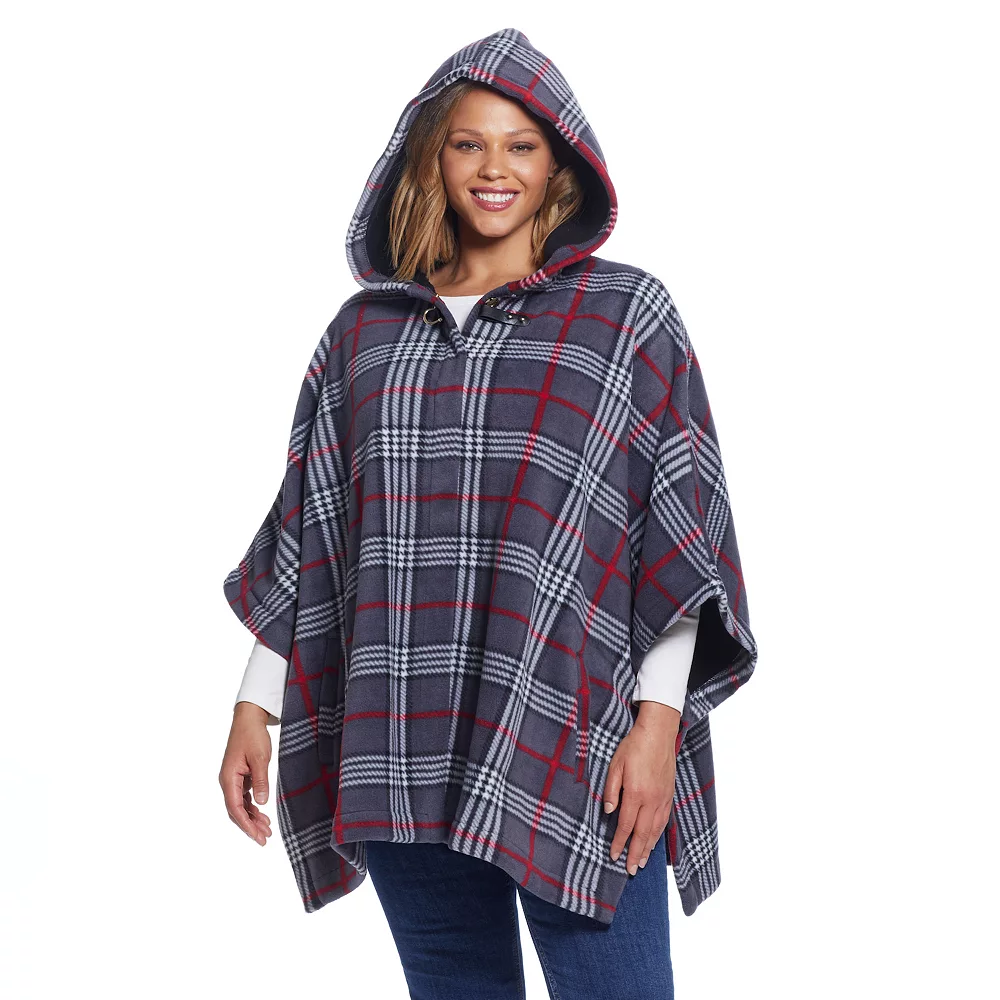 Women's Weathercast Hood Fleece Poncho 4 Women's Weathercast Hood Fleece Poncho - Image 4