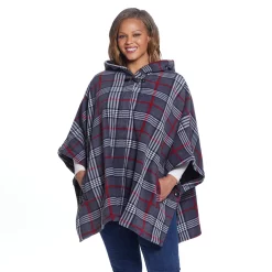 Women's Weathercast Hood Fleece Poncho 13 Women's Weathercast Hood Fleece Poncho -Vanity Fair shop 5765001 ALT3