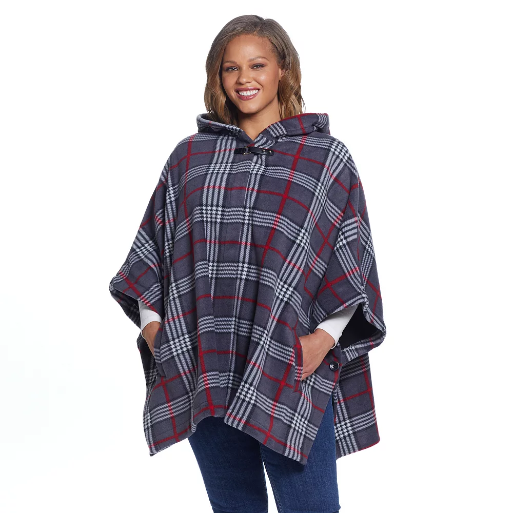 Women's Weathercast Hood Fleece Poncho 5 Women's Weathercast Hood Fleece Poncho - Image 5