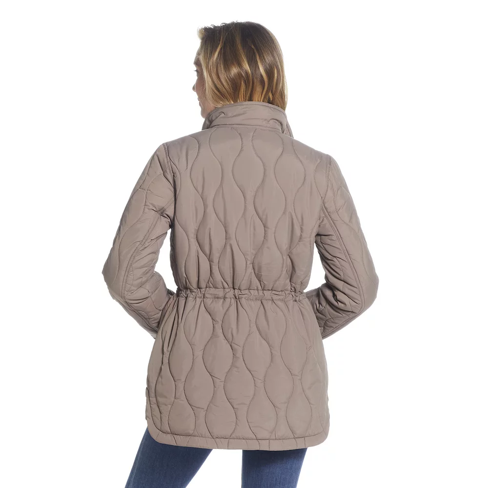 Women's Weathercast Hooded Quilted Anorak Jacket - Image 4