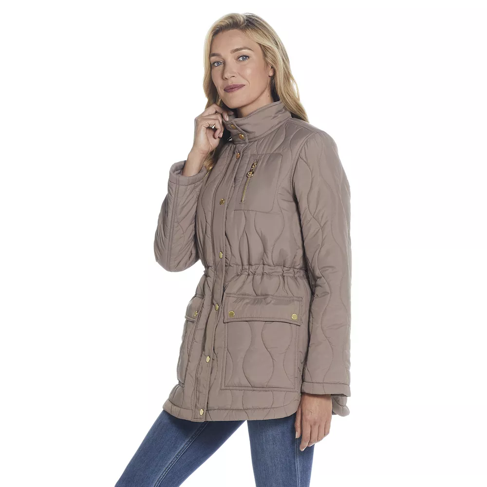 Women's Weathercast Hooded Quilted Anorak Jacket - Image 5