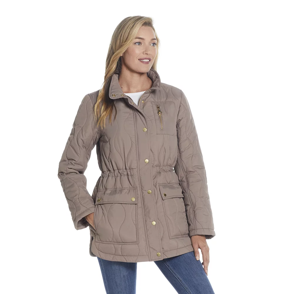 Women's Weathercast Hooded Quilted Anorak Jacket - Image 3