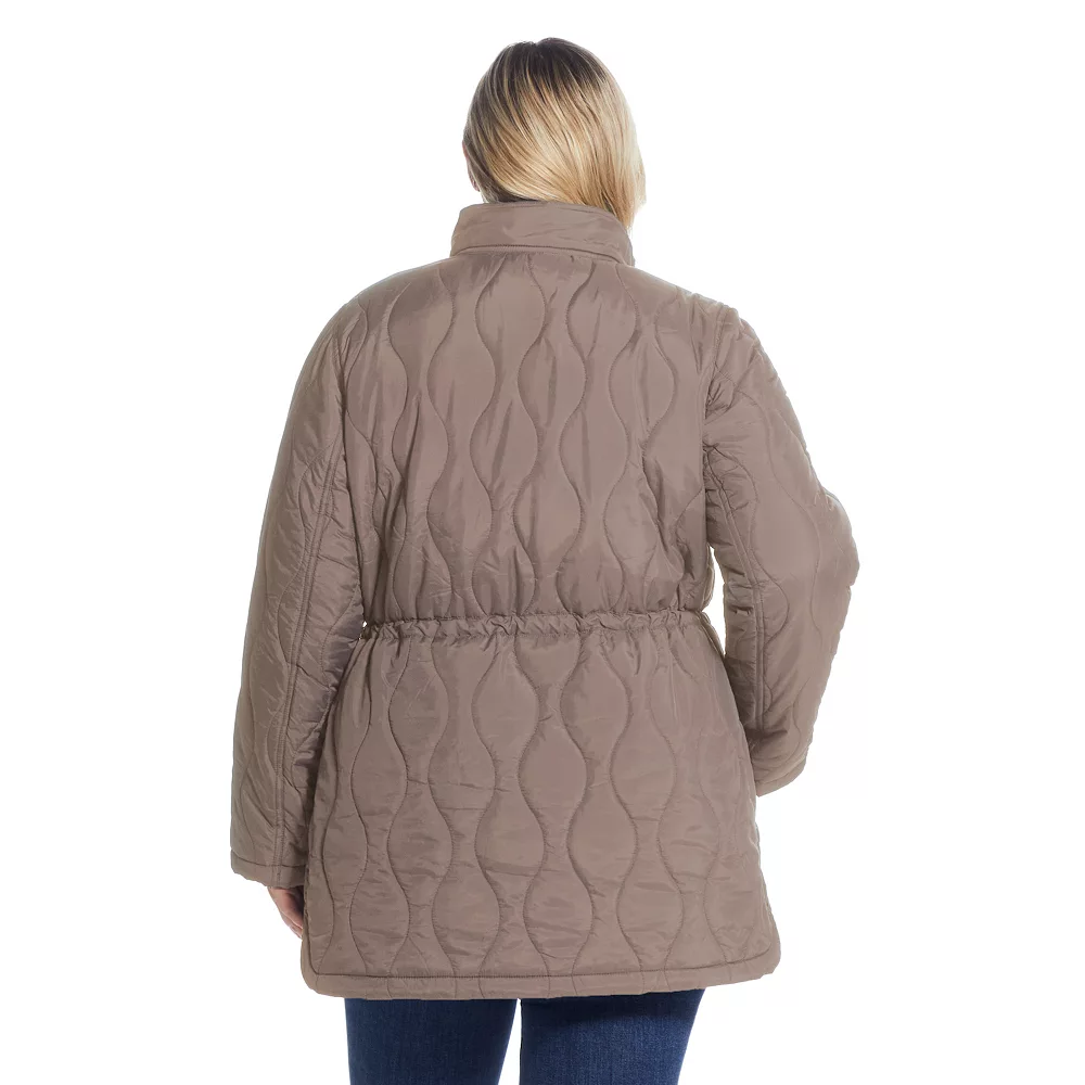 Plus Size Weathercast Hooded Quilted Anorak Jacket 4 Plus Size Weathercast Hooded Quilted Anorak Jacket - Image 4