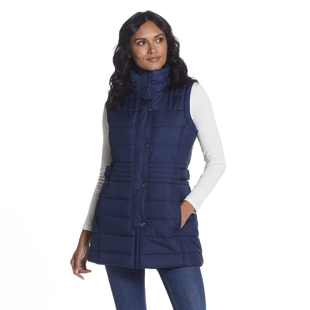 Women's Weathercast Modern Long Quilted Vest