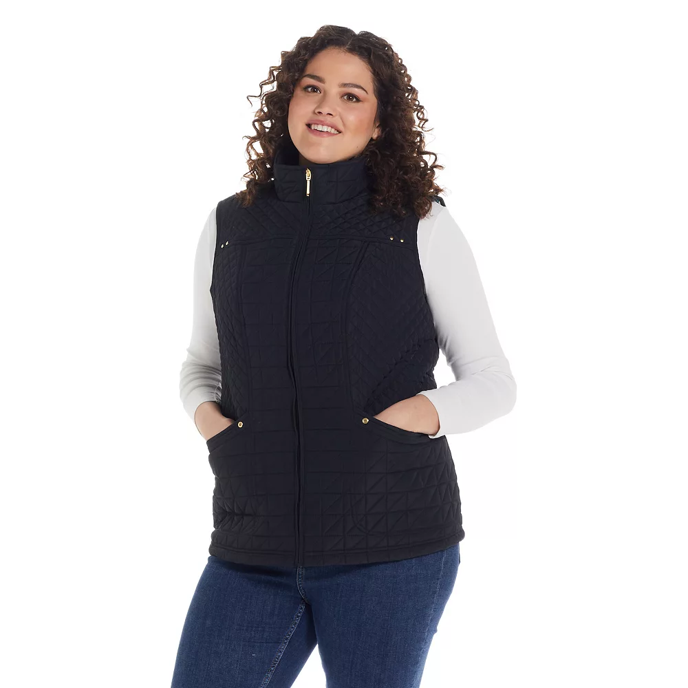 Plus Size Weathercast Quilted Vest - Image 2