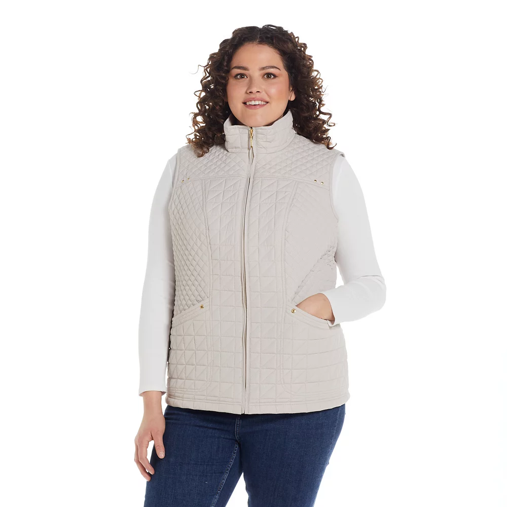 Plus Size Weathercast Quilted Vest - Image 3
