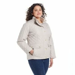 Plus Size Weathercast Modern Quilted Barn Jacket 13 Plus Size Weathercast Modern Quilted Barn Jacket -Vanity Fair shop 6108434 ALT2