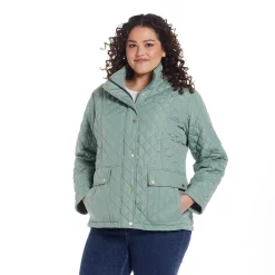 Plus Size Weathercast Modern Quilted Barn Jacket 11 Plus Size Weathercast Modern Quilted Barn Jacket -Vanity Fair shop 6108434 Sea Mist
